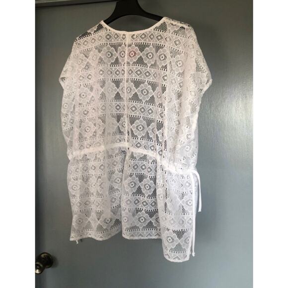 Christopher & Banks White Open Swim Cover-Up Women's One Size - Picture 2 of 5